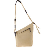 Women Foldable Canvas Crossbody Travel Bag Hobo Shoping Shoulder Bag Khaki