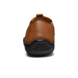 Maxbell Men Outdoor Casual Non Slip Lowtop Leather Shoes 40 Brown - Aladdin Shoppers