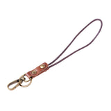 Maxbell Vintage Leather Lanyard Neck Wrist Strap ID Card Badge Phone Key Holder 23cm Wrist strap - Aladdin Shoppers