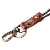 Maxbell Vintage Leather Lanyard Neck Wrist Strap ID Card Badge Phone Key Holder 23cm Wrist strap - Aladdin Shoppers