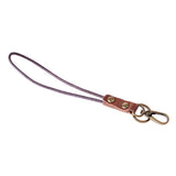 Maxbell Vintage Leather Lanyard Neck Wrist Strap ID Card Badge Phone Key Holder 23cm Wrist strap - Aladdin Shoppers