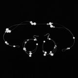 Maxbell Wedding Bridal Party Pearl Hair Band Headband Hair Accessories Eardrop Set - Aladdin Shoppers