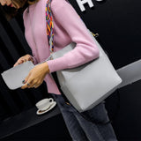 Maxbell Women Handbag Shoulder Lady Purse Messenger Satchel Crossbody Tote Bag Gray