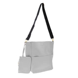 Maxbell Women Handbag Shoulder Lady Purse Messenger Satchel Crossbody Tote Bag Gray