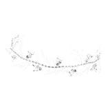 Handmade Fashion Bridal Bugle Beads Hair Band Crystal Headband Headpiece