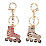 Maxbell Rhinestone Key Chain Car Key Ring Accessory Crystal Bag Decor Keyring Pink - Aladdin Shoppers