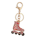 Maxbell Rhinestone Key Chain Car Key Ring Accessory Crystal Bag Decor Keyring Pink - Aladdin Shoppers