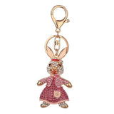 Maxbell Rhinestone Key Chain Car Key Ring Accessory Crystal Bag Decor Keyring Pink - Aladdin Shoppers