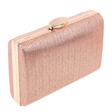 Women Vintage Envelope Evening Clutch Bridal Handbag Wedding Party Champagne