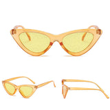 Fashion Women Sunglasses Outdoor UV400 Eyewear Yellow Frame Yellow Lens