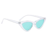 Fashion Women Sunglasses Outdoor UV400 Eyewear Clear Frame Green Lens