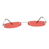 Unisex Fashion Small Lens UV400 Designer Plastic Sunglasses Red