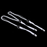 Maxbell Pearl Diamante Elastic Suspenders Shirt Braces for Women Pants Trousers White - Aladdin Shoppers