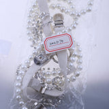 Maxbell Pearl Diamante Elastic Suspenders Shirt Braces for Women Pants Trousers White - Aladdin Shoppers