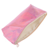 Soft Zipper Pouch Pencil Pen Case Holder Cosmetic Makeup Bag Purse Pink