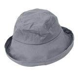 Unisex Men Women Big Wide Brim Hat Cotton Cap Summer Hat Fishmen Hat Gray