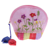Maxbell Cute Lovely Canvas Change Purse Rianbow Color Lady Zip Wallet Shell Shape - Aladdin Shoppers