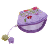 Maxbell Cute Lovely Canvas Change Purse Rianbow Color Lady Zip Wallet Shell Shape - Aladdin Shoppers