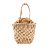 Maxbell Lady Summer Straw Beach Bag Tote Shoulder Basket Shopping Handbag Bags Khaki - Aladdin Shoppers