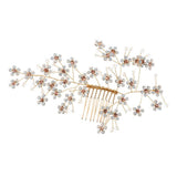 Maxbell Handmade Bridal Hair Accessories Hair Comb with Rhinestone Wedding Hair Comb - Aladdin Shoppers
