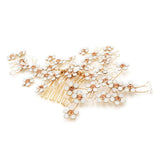 Maxbell Handmade Bridal Hair Accessories Hair Comb with Rhinestone Wedding Hair Comb - Aladdin Shoppers