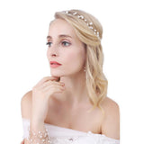 Maxbell One Set Bridal Hand Chain Hair Band Eardrop Wedding Party Accessories - Aladdin Shoppers