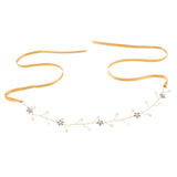 Maxbell Flower Rhinestone Crystal Wedding Headband Bridal Headpieces Style 3 Gold - Aladdin Shoppers