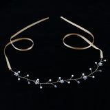 Maxbell Flower Rhinestone Crystal Wedding Headband Bridal Headpieces Style 3 Gold - Aladdin Shoppers