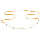 Maxbell Flower Rhinestone Crystal Wedding Headband Bridal Headpieces Style 3 Gold - Aladdin Shoppers