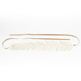 Maxbell Handmade Bridal HairBand with Rhinestone and Pearls Wedding Accessory Gold - Aladdin Shoppers