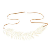 Maxbell Handmade Bridal HairBand with Rhinestone and Pearls Wedding Accessory Gold - Aladdin Shoppers