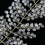Maxbell Handmade Bridal HairBand with Rhinestone and Pearls Wedding Accessory Gold - Aladdin Shoppers