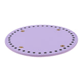 40 Holes Nail Round Bag Bottom Cushion Pad for Hand-made DIY Bags Purple