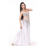 Belly Dance Skirt Tribal Two Side Slit Skirt (no Belt) White