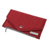 Womens Polyester Long Wallet Credit/ID Card Passport Holder Clutch Purse Red