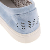 Maxbell Women Casual Hollow Canvas Loafer Flats SlipOn Walking Shoes Sneaker 41 Blue - Aladdin Shoppers