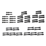 10x Black Acrylic Duckbill Clip Hair Clips Claws Styling Accessories Heart