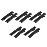 10x Black Acrylic Duckbill Clip Hair Clips Claws Styling Accessories Rectangle