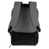 Maxbell Business Laptop Backpack Computer School Bag with USB Charging Port Gray - Aladdin Shoppers