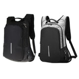 Maxbell Anti theft Laptop Backpack with USB Charging Port School Travel Bag Gray - Aladdin Shoppers