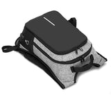 Maxbell Anti theft Laptop Backpack with USB Charging Port School Travel Bag Gray - Aladdin Shoppers