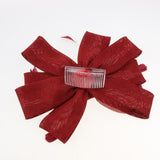 Womens Sinamay Feather Fascinator Cocktail Hat Headband Hair Comb Wine Red