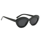 Vintage Anti-UV Oval Sunglasses Shades Plastic Frame Glasses Eyewear 03