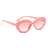 Vintage Anti-UV Oval Sunglasses Shades Plastic Frame Glasses Eyewear 05