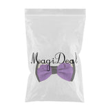 Multicolor Gentlemen's Tuxedo Bow Tie Bowtie Necktie for Men Purple