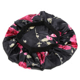 Womens Chemo Hat Salon Night Sleep Cap Turban Headwear for Cancer Black