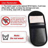 Maxbell Signal Shielding Blocker Bag Key Fob Blocking Pouch Anti Hacking Security Black - Aladdin Shoppers