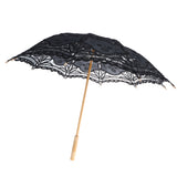 Black Lace Umbrella Wedding Parasol Bridal Shower Decoration Theatre Costume