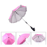 Maxbell Kids Baby Sun Umbrella Parasol Shade Covers for Pram Stroller Buggy Rose red - Aladdin Shoppers