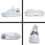 Maxbell White Lightweight Breathable Mesh Sneakers Casual Sports Shoes EUR 44 US 10 - Aladdin Shoppers